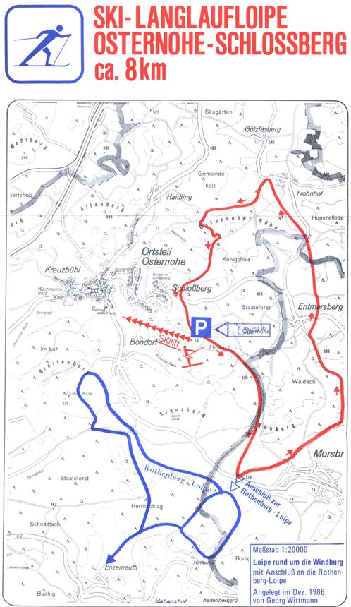 Loipenplan Osternohe - Schlossberg