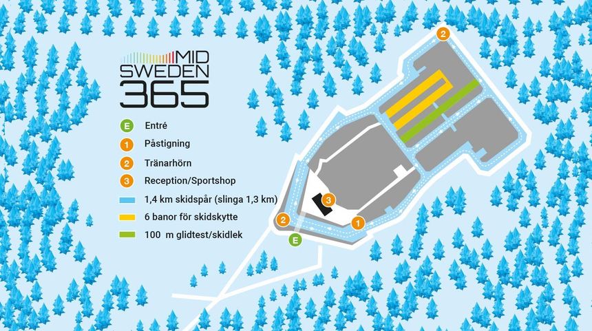 Loipenplan Skitunnel MidSweden 365