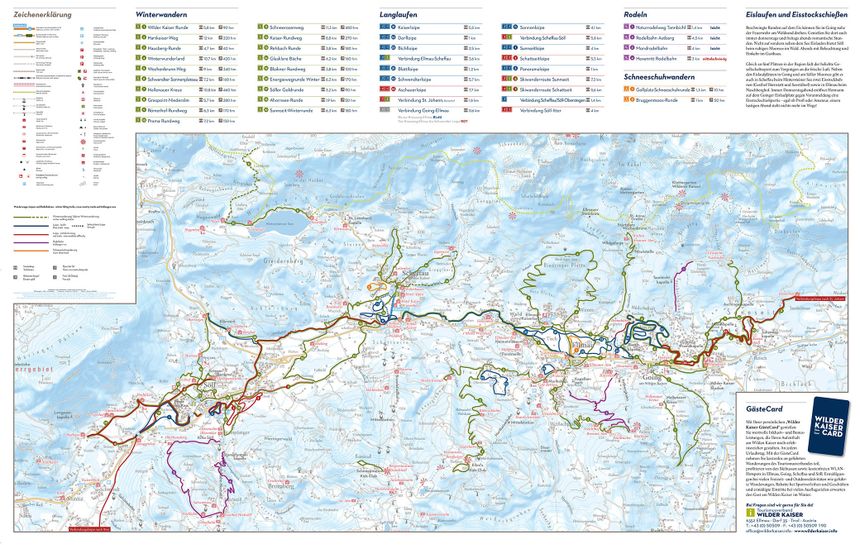 Trail Map SkiWelt Wilder Kaiser Brixental