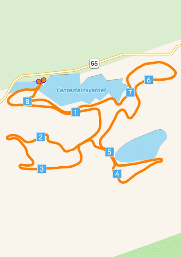 Trail Map Sognefjellet