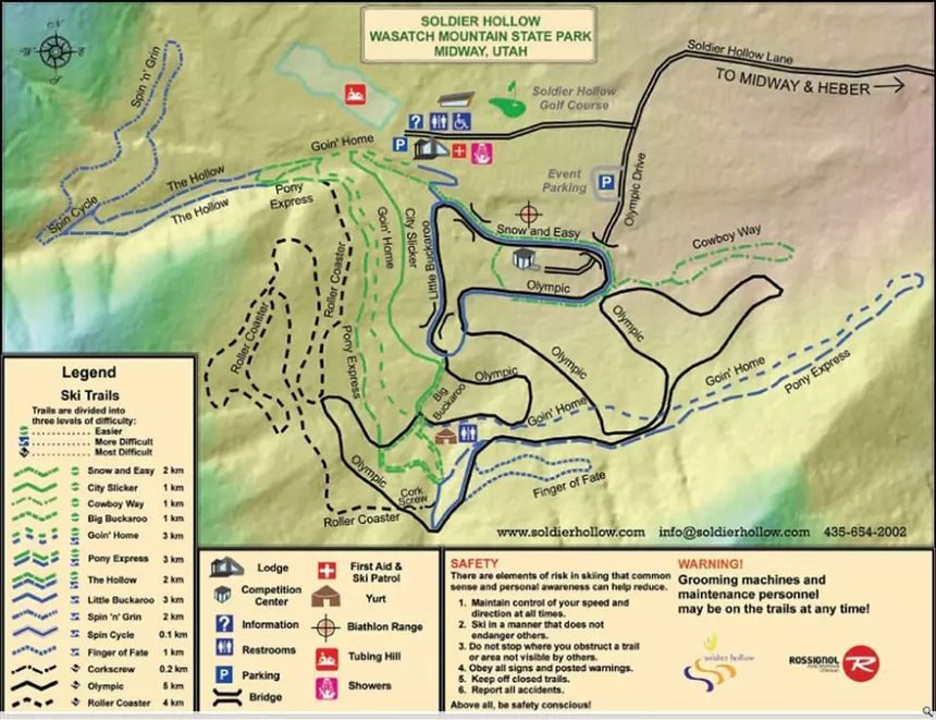 Trail Map Soldier Hollow