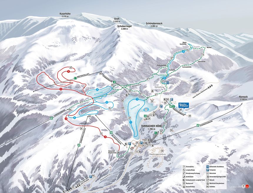 Loipenplan Turracher Höhe