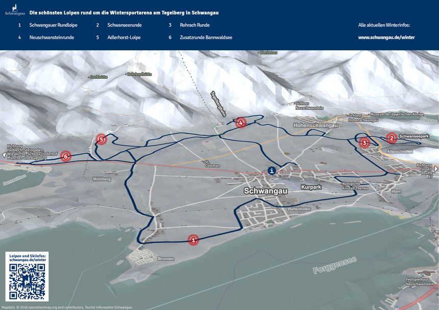 Trail Map Schwangau - Tegelberg