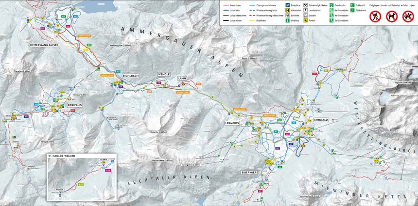 Trail Map Tiroler Zugspitzarena