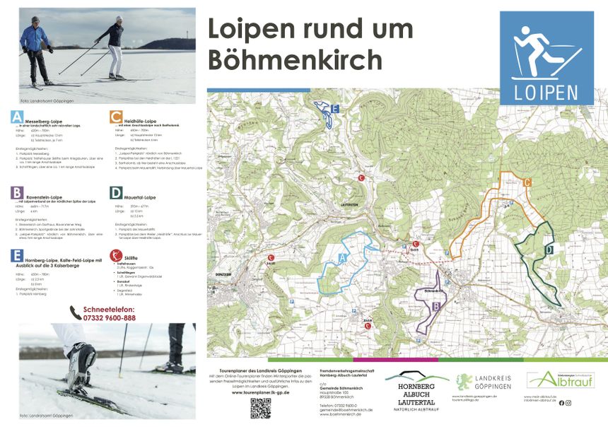 Loipenplan Treffelhausen - Böhmenkirch