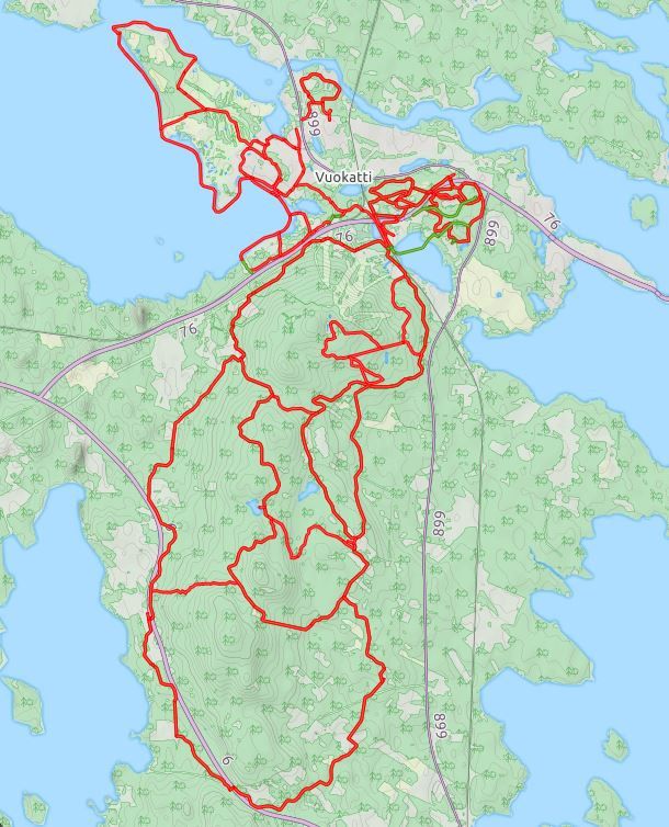 Trail Map Vuokatti Sport Olympic Training Center