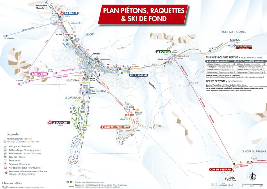 Loipenplan Val d'Isère