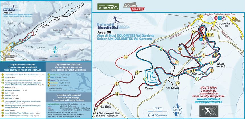 Trail Map Val Gardena Gröden