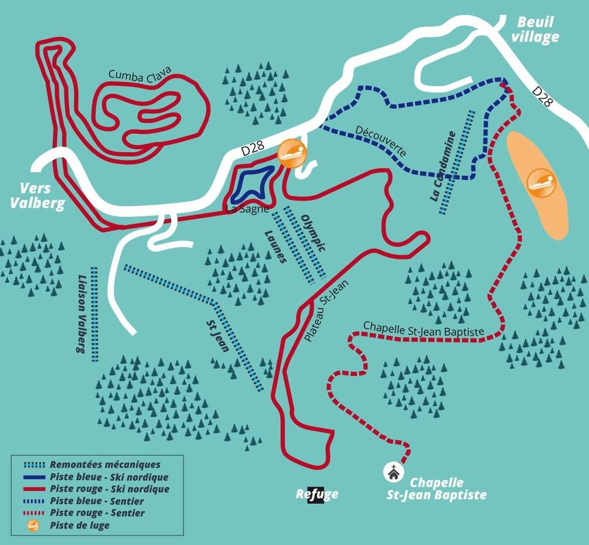 Trail Map Valberg