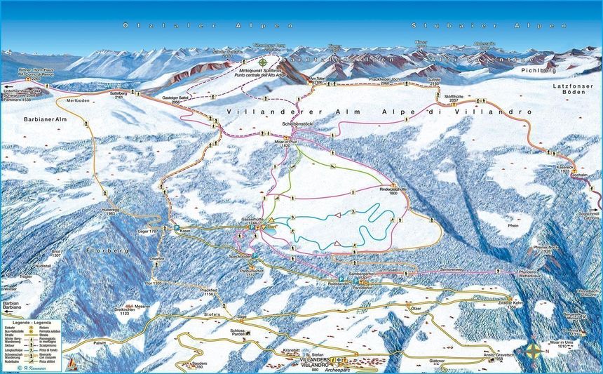 Loipenplan villandereralm