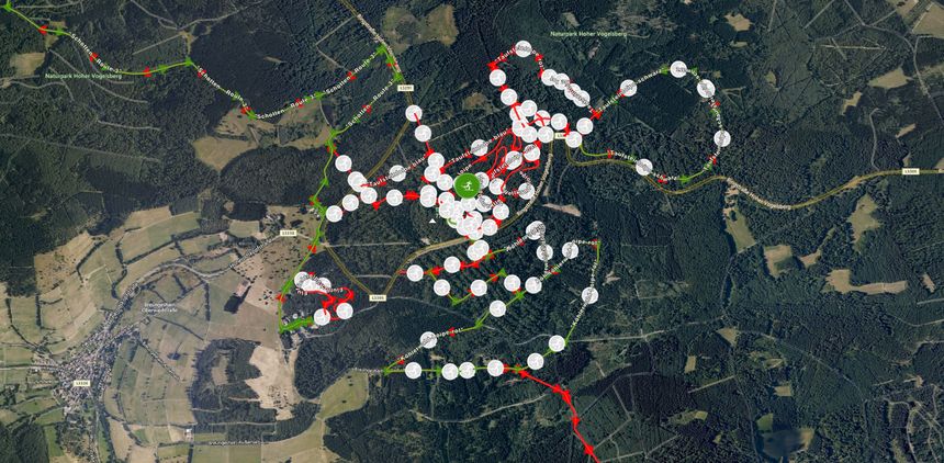 Trail Map Vogelsberg Hoherodskopf