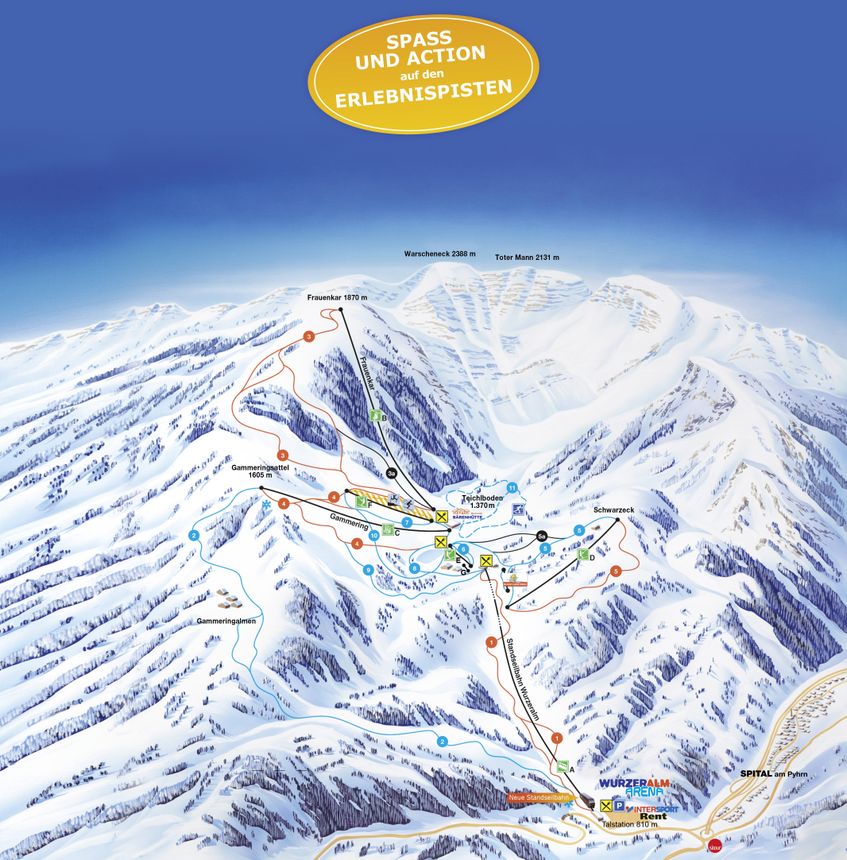 Loipenplan Wurzeralm