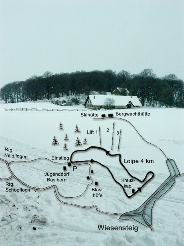 Loipenplan Wiesensteig Bläsiberg