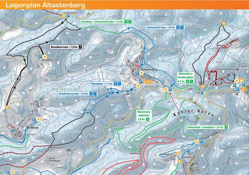 Trail Map Winterberg Altastenberg