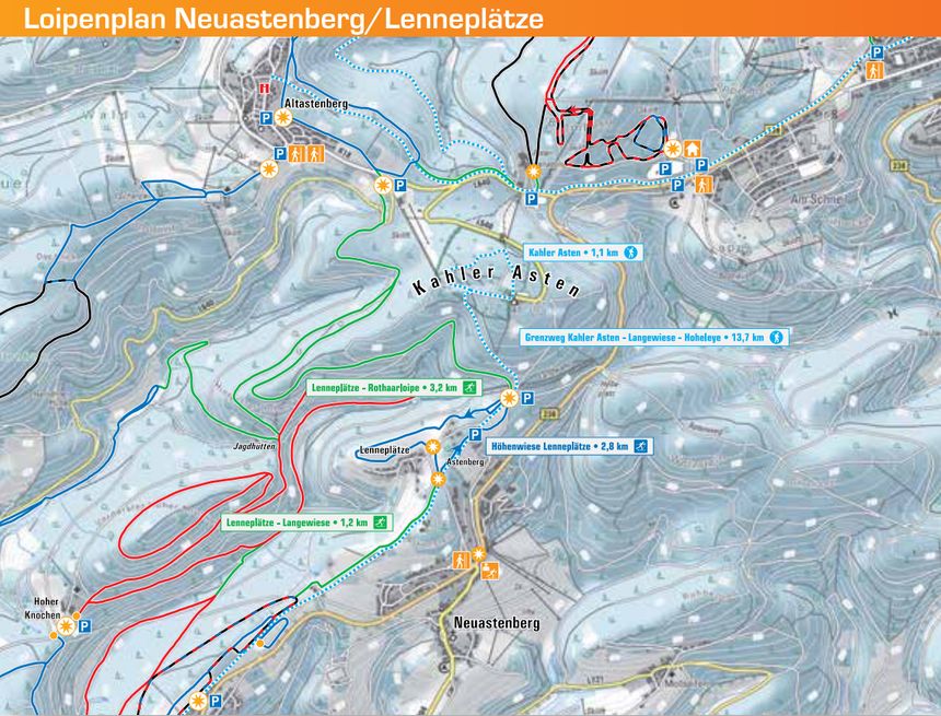 Trail Map Winterberg Neuastenberg Postwiesen