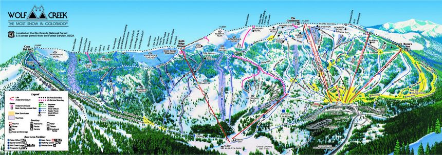 Trail Map Wolf Creek Ski Area