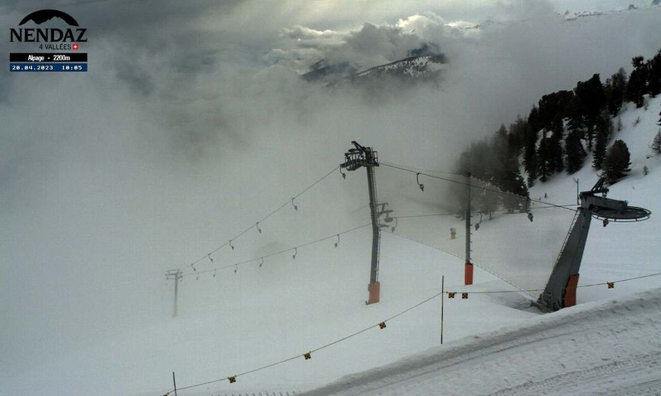 Webcam mit dem Standort: 4 Vallées: Nendaz - Bergstation Tracouet
