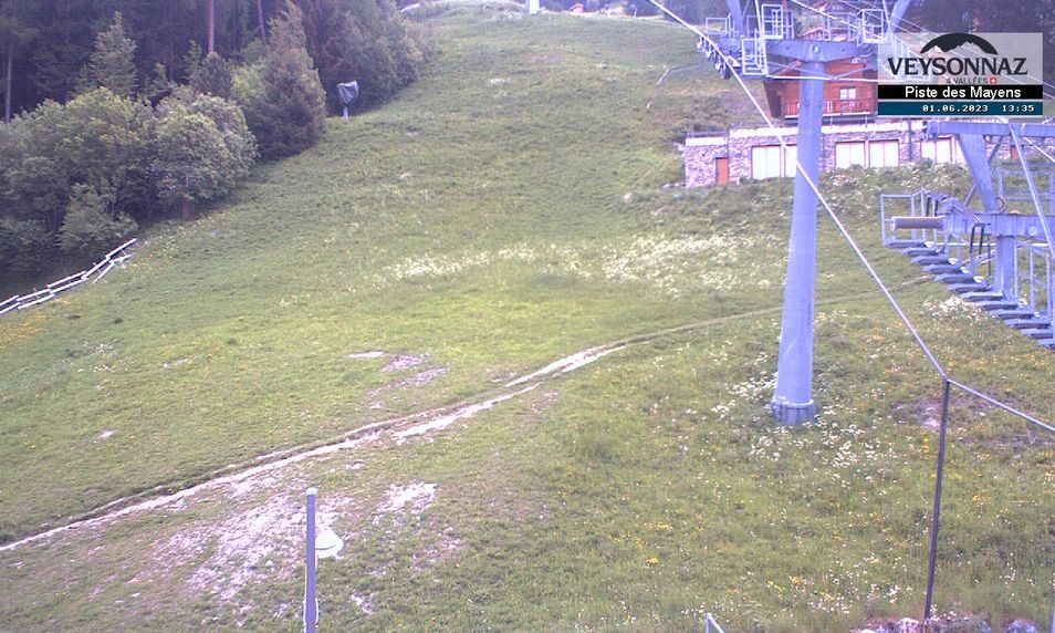 Webcam mit dem Standort: 4 Vallées: Veysonnaz - Mayens Piste