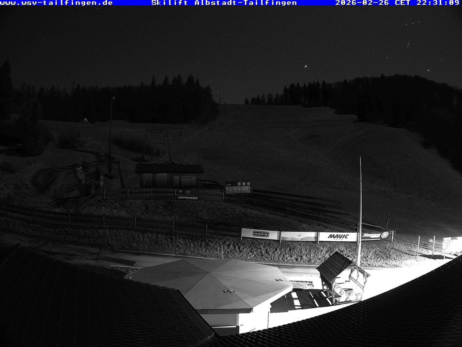 Webcam located at: The roof of the ski hut Schalkental at Schwäbische Alb