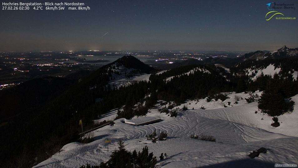 Webcam located at: Top Station Hochries - View to the northeast