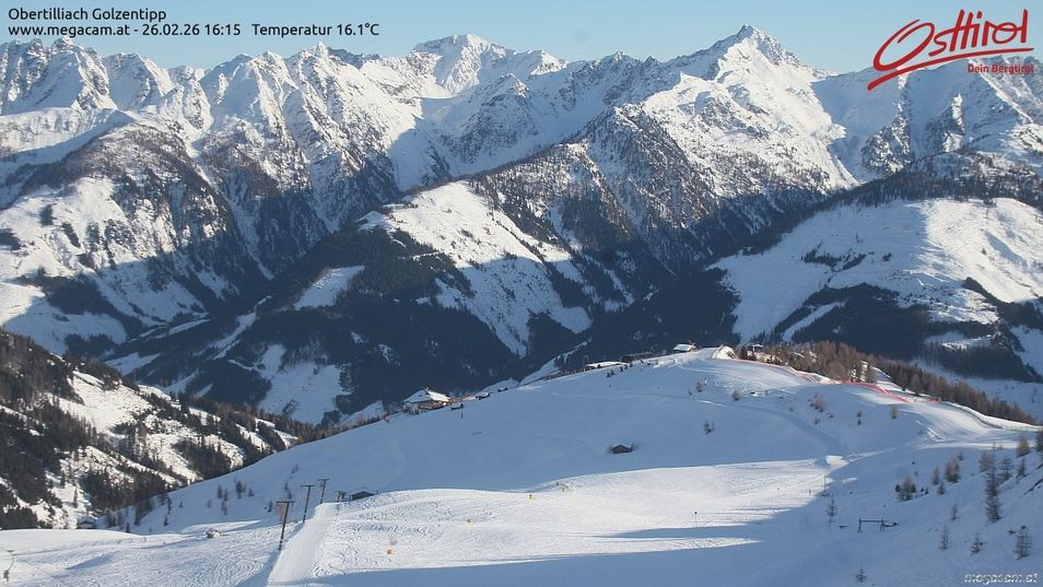 Webcam located at: Obertilliach - Slopes Golzentipp