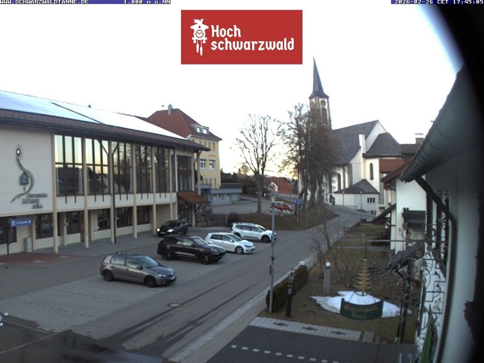 Webcam located at: Town hall and church, Schoenwald