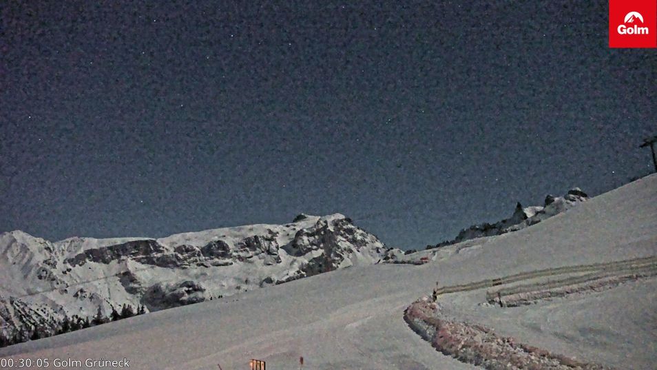 Webcam mit dem Standort: Skigebiet Golm: Blick von Bergstation Grüneck