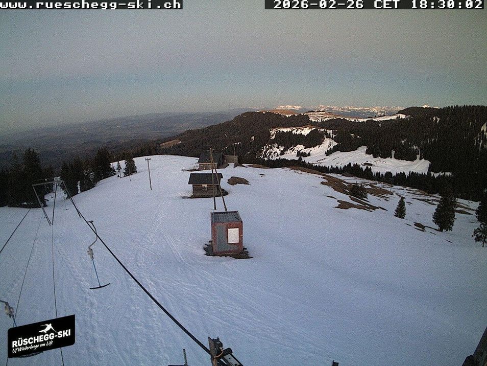 Webcam located at: View at the upper station Lischboden / Ski resort Rüschegg