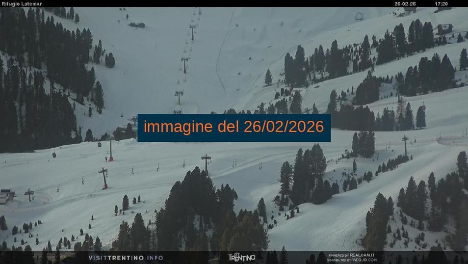 Webcam mit dem Standort: Trentino - Rifugio Latemar