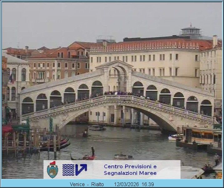 Webcam mit dem Standort: Venedig: Rialtobrücke