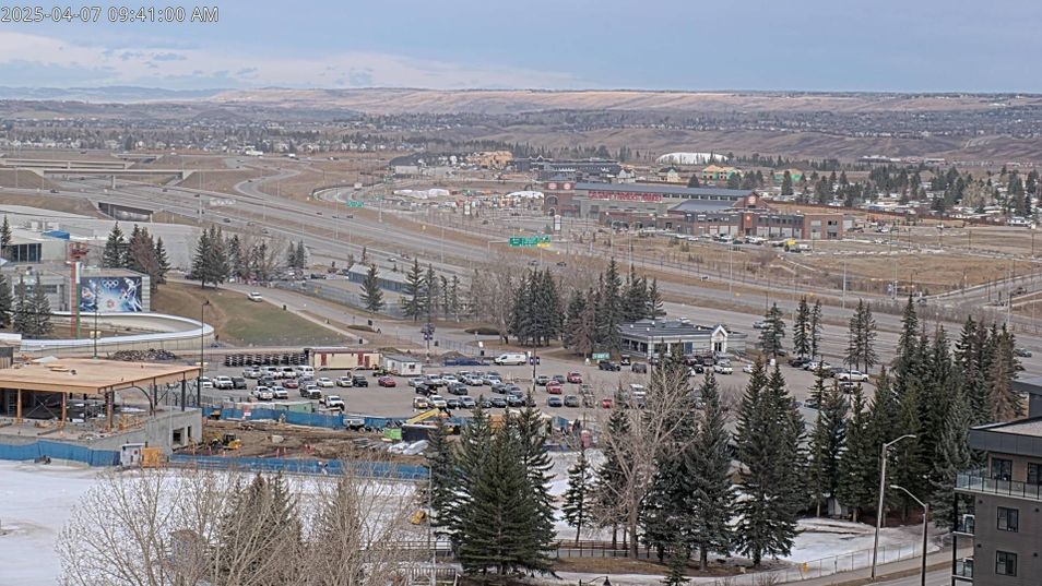 Webcam located at: View at the Tube Park at Winsport - Calgary