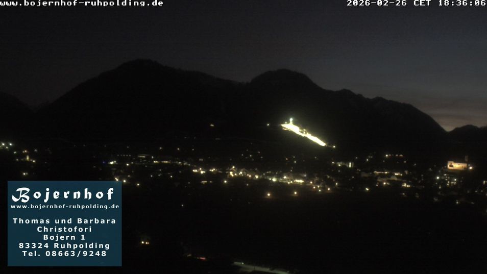 Webcam located at: View to Ruhpolding ("Bojernhof")