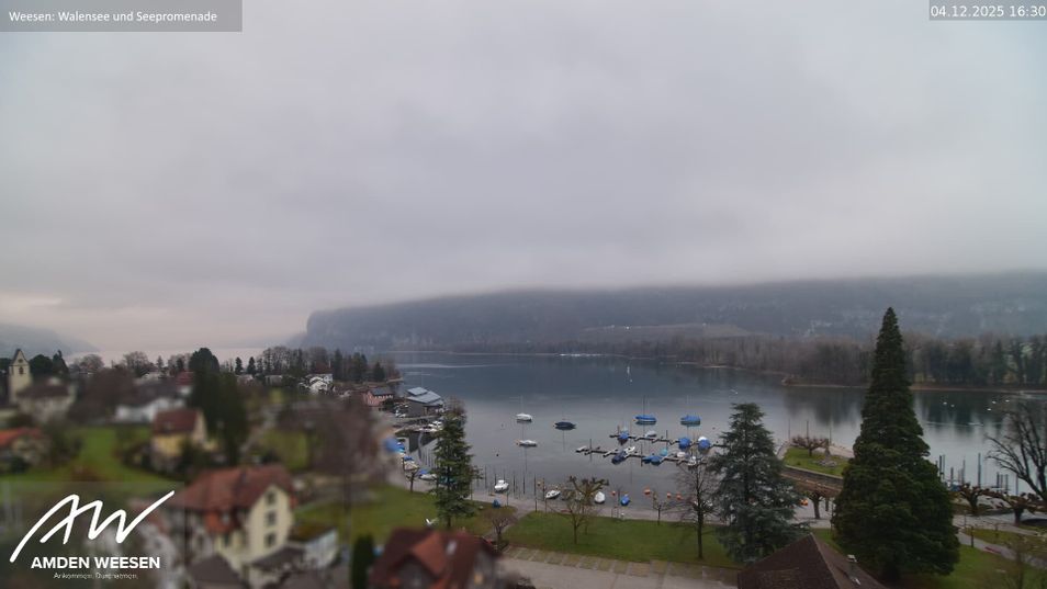 Webcam mit dem Standort: Weesen – Blick auf den See