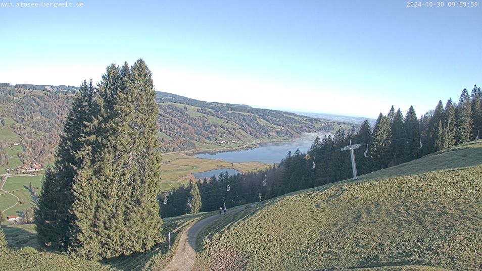 Webcam mit dem Standort: Alpsee Bergwelt Sesselbahn