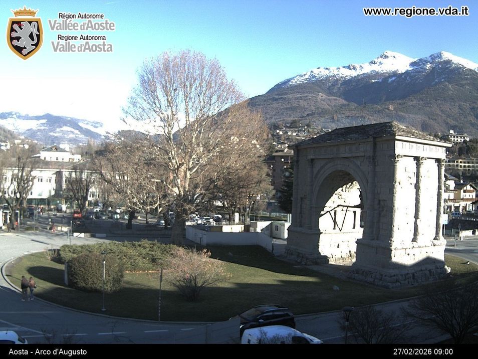 Webcam mit dem Standort: Augustusbogen, Aosta