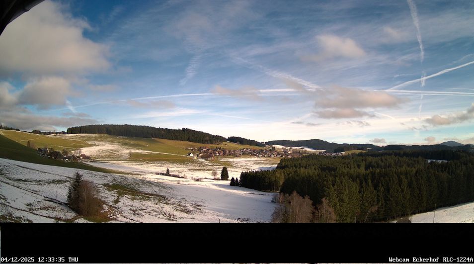 Webcam mit dem Standort: Ausblick vom Eckerhof im Hinterdorf nach Breitnau
