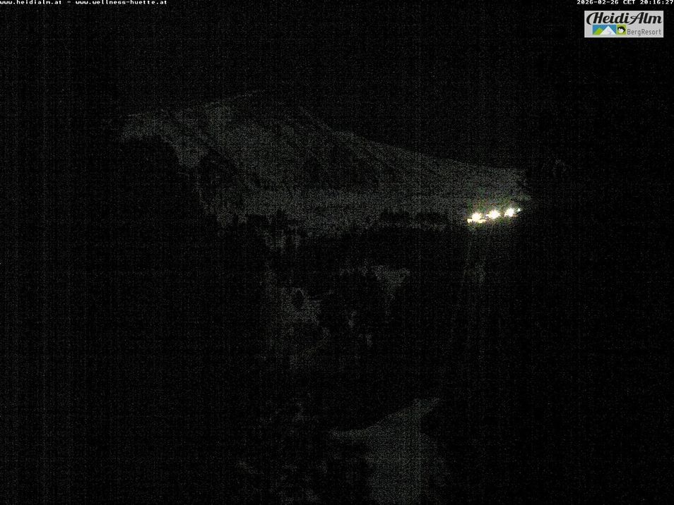 Webcam mit dem Standort: Balkon Wellness Hütte Heidialm am Falkert