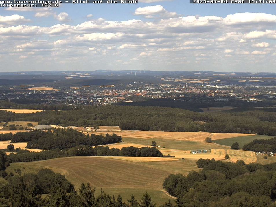 Webcam located at: Bayreuth - View from Sophienberg