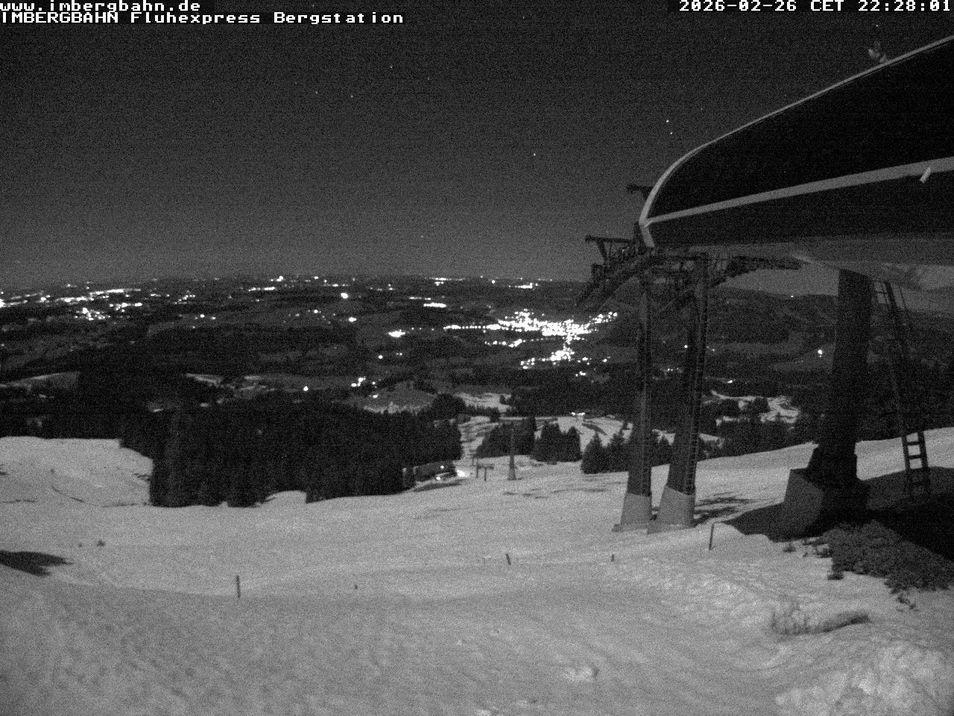 Webcam mit dem Standort: Skiarena Imbergbahn: Bergstation Fluhexpress