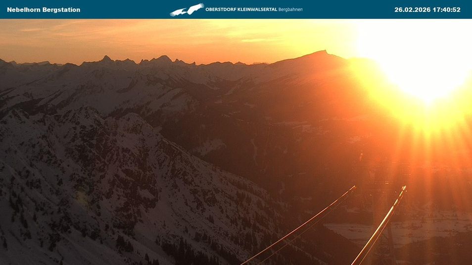 Webcam mit dem Standort: Oberstdorf Nebelhorn: Bergstation Höfatsblick