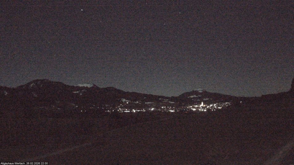 Webcam mit dem Standort: Blick vom Allgäuhaus auf Wertach
