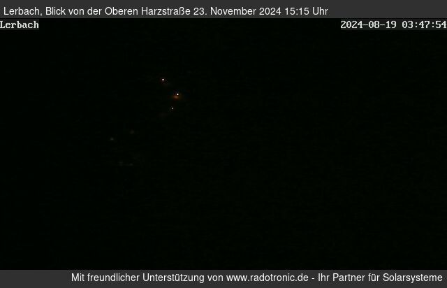 Webcam mit dem Standort: Blick von der oberen Harzstraße in Lerbach