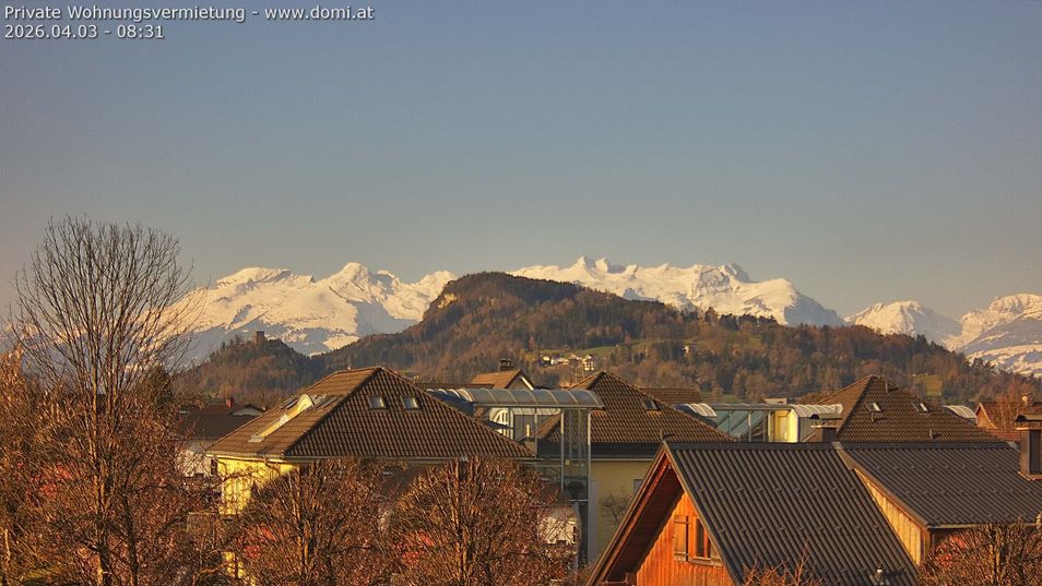 Webcam mit dem Standort: Blick auf Alvier und Fulfirst von Gisingen in Feldkirch