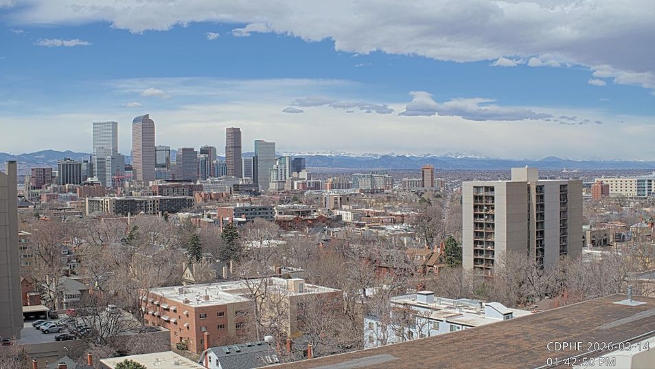 Webcam mit dem Standort: Blick auf Downtown Denver in Colorado