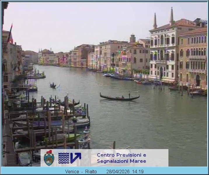Webcam mit dem Standort: Blick auf den Canal Grande in Venedig