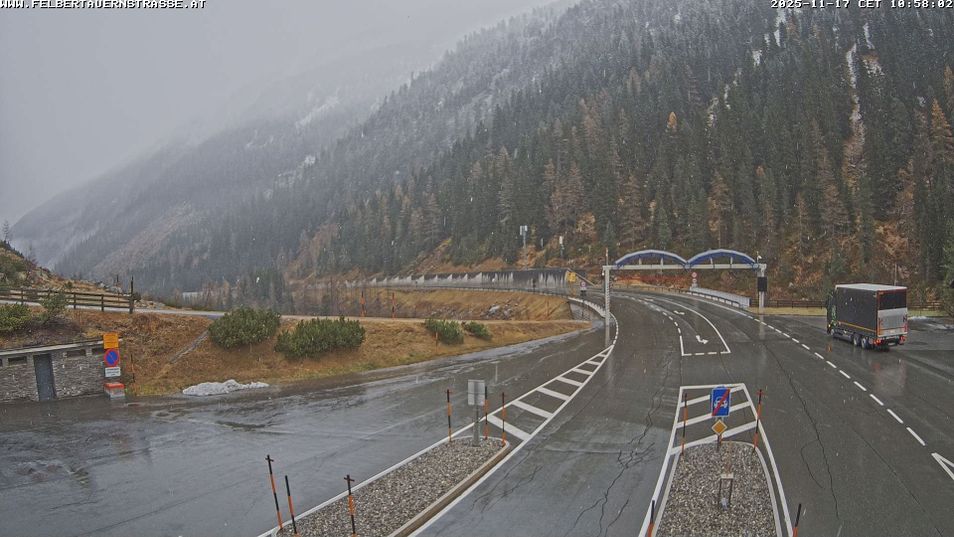 Webcam mit dem Standort: Blick auf die Felbertauerntunnel-Nordseite / Salzburg