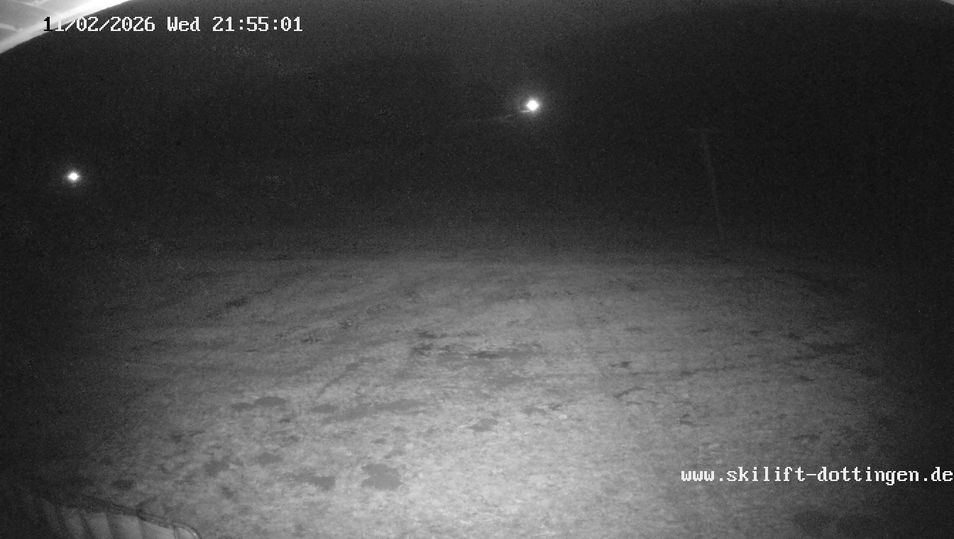 Webcam mit dem Standort: Blick auf die Talstation vom Skilift Dottingen