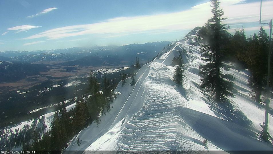 Webcam mit dem Standort: Berggrat Ridge in Bridger Bowl