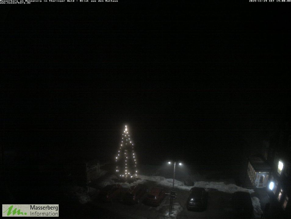 Webcam mit dem Standort: Blick aus dem Rathaus in Masserberg (Thüringer Wald)