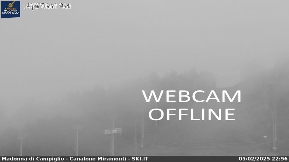 Webcam mit dem Standort: Madonna di Campiglio: Weltcup Piste Canalone Miramonti